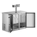 Avantco UDD-48-HC-S Four Tap Shallow Depth Kegerator Beer Dispenser - Stainless Steel, (2) 1/2 Keg Capacity Avantco UDD-48-HC-S Four Tap Shallow Depth Kegerator Beer Dispenser - Stainless Steel, (2) 1/2 Keg Capacity
