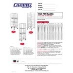 Channel 412S 15 Pan Side Load Stainless Steel Bun / Sheet Pan Rack - Assembled
