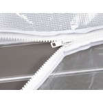 Regency 10 Pan End Load Half Height Bun / Sheet Pan Rack with Cover and 12 Pans - Unassembled Regency 10 Pan End Load Half Height Bun / Sheet Pan Rack with Cover and 12 Pans - Unassembled