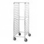 Regency 10 Pan End Load Half Height Bun / Sheet Pan Rack with Cover and 12 Pans - Unassembled Regency 10 Pan End Load Half Height Bun / Sheet Pan Rack with Cover and 12 Pans - Unassembled