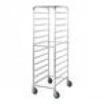 Regency 10 Pan End Load Half Height Bun / Sheet Pan Rack with Cover and 12 Pans - Unassembled Regency 10 Pan End Load Half Height Bun / Sheet Pan Rack with Cover and 12 Pans - Unassembled