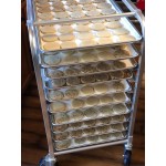 Regency 10 Pan End Load Half Height Bun / Sheet Pan Rack with Cover and 12 Pans - Unassembled Regency 10 Pan End Load Half Height Bun / Sheet Pan Rack with Cover and 12 Pans - Unassembled