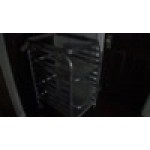 Regency 10 Pan End Load Half Height Bun / Sheet Pan Rack with Cover and 12 Pans - Unassembled Regency 10 Pan End Load Half Height Bun / Sheet Pan Rack with Cover and 12 Pans - Unassembled