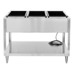 Vollrath 38117 ServeWell® Electric Three Pan Hot Food Table 208/240V - Sealed Well