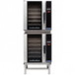 Moffat E33T5/2 Turbofan Double Deck Half Size Electric Touch Screen Convection Oven with Steam Injection - 208V, 1 Phase, 10.8 kW