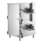 Cooking Performance Group FGC-20-DDLK Deep Depth Double Deck Full Size Liquid Propane Convection Oven with Legs - 120,000 BTU