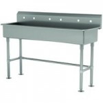 Advance Tabco 19-18-60-F 16-Gauge Stainless Steel Multi-Station Hand Sink with 5 Advance Tabco 19-18-60-F 16-Gauge Stainless Steel Multi-Station Hand Sink with 5