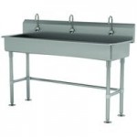 Advance Tabco 19-18-60-F 16-Gauge Stainless Steel Multi-Station Hand Sink with 5 Advance Tabco 19-18-60-F 16-Gauge Stainless Steel Multi-Station Hand Sink with 5