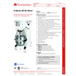 Varimixer V80 V-Series 80 Qt. Planetary Floor Mixer with Manual Bowl Lift and Standard Accessories - 208V, 4 hp