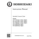Hoshizaki KM-1601SAJ3 Stackable 48 Hoshizaki KM-1601SAJ3 Stackable 48