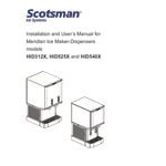 Scotsman HID525AX-1A Meridian® Air-Cooled Countertop Nugget Ice Machine and Water Dispenser with Hands-Free Dispensing - 25 lb. Bin Capacity