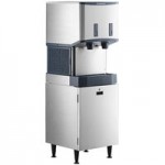 Scotsman HID525AX-1A Meridian® Air-Cooled Countertop Nugget Ice Machine and Water Dispenser with Hands-Free Dispensing - 25 lb. Bin Capacity