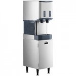 Scotsman HID525AX-1A Meridian® Air-Cooled Countertop Nugget Ice Machine and Water Dispenser with Hands-Free Dispensing - 25 lb. Bin Capacity