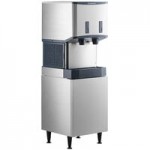 Scotsman HID525AX-1A Meridian® Air-Cooled Countertop Nugget Ice Machine and Water Dispenser with Hands-Free Dispensing - 25 lb. Bin Capacity