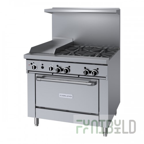 Garland GFE36-4G12R Liquid Propane 4 Burner 36