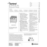 Garland GFE36-4G12R Liquid Propane 4 Burner 36