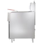 Vulcan VFRY18-NAT Natural Gas 45-50 lb. Floor Fryer with Solid State Analog Controls - 70,000 BTU