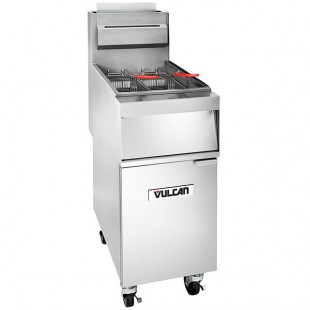 Vulcan 1GR45M-2 45-50 lb. Liquid Propane Floor Fryer - 120,000 BTU Vulcan 1GR45M-2 45-50 lb. Liquid Propane Floor Fryer - 120,000 BTU