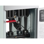 MainStreet Equipment Natural Gas 50 lb. Stainless Steel Floor Fryer - 120,000 BTU