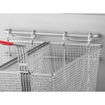 MainStreet Equipment Natural Gas 50 lb. Stainless Steel Floor Fryer - 120,000 BTU