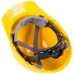 Cordova Duo Safety Yellow Cap Style Hard Hat with 4-Point Ratchet Suspension