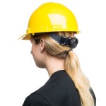 Cordova Duo Safety Yellow Cap Style Hard Hat with 4-Point Ratchet Suspension