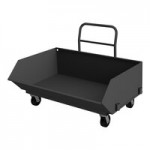 Durham Mfg 17.2 Cu. Ft. 12 Gauge Steel Hopper Truck with 2 Rigid / 2 Swivel Casters HT-LP-4857-95 - 2,000 lb. Capacity Durham Mfg 17.2 Cu. Ft. 12 Gauge Steel Hopper Truck with 2 Rigid / 2 Swivel Casters HT-LP-4857-95 - 2,000 lb. Capacity