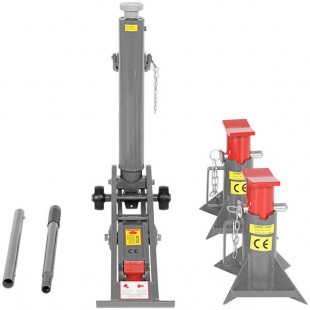 Vestil 15,000 lb. Manual Hydraulic Fork Truck Jack with 2 Jack Stands FORK-J-HD