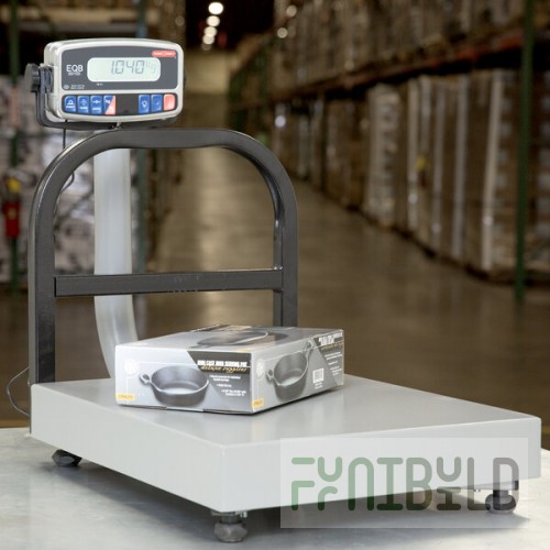 Tor Rey EQB-50/100 100 lb. Digital Receiving Bench Scale with Tower Display, Legal for Trade