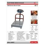Tor Rey EQB-50/100 100 lb. Digital Receiving Bench Scale with Tower Display, Legal for Trade