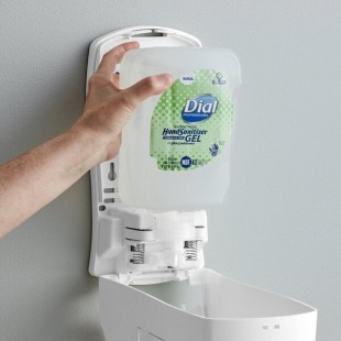 Dial DIA16706 FIT Universal Manual 1.2 Liter Antibacterial Gel Hand Sanitizer Refill - 3/Case