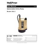 Liberty Pumps 260-2 Manual Utility Pump with 3/4