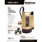 Liberty Pumps 260-2 Manual Utility Pump with 3/4