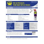 WD-40 300486 Specialist 13.5 oz. Fast-Acting Penetrant Spray with 8 WD-40 300486 Specialist 13.5 oz. Fast-Acting Penetrant Spray with 8