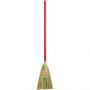 Carlisle 368200 3-Stitch Lobby Corn Broom with 27