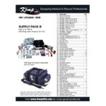Kemp USA 10-160-B 270-Piece Medical Supply Pack B for Kemp USA EMS Gear Bags