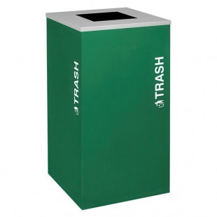 Ex-Cell Kaiser RC-KDSQ-T EGX Kaleidoscope Collection Emerald Texture 24 Gallon Customizable Square Trash Can Ex-Cell Kaiser RC-KDSQ-T EGX Kaleidoscope Collection Emerald Texture 24 Gallon Customizable Square Trash Can
