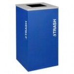 Ex-Cell Kaiser RC-KDSQ-T EGX Kaleidoscope Collection Emerald Texture 24 Gallon Customizable Square Trash Can Ex-Cell Kaiser RC-KDSQ-T EGX Kaleidoscope Collection Emerald Texture 24 Gallon Customizable Square Trash Can