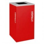 Ex-Cell Kaiser RC-KDSQ-T EGX Kaleidoscope Collection Emerald Texture 24 Gallon Customizable Square Trash Can Ex-Cell Kaiser RC-KDSQ-T EGX Kaleidoscope Collection Emerald Texture 24 Gallon Customizable Square Trash Can