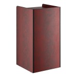 Lancaster Table & Seating Waste 35 Gallon Mahogany Waste Receptacle Enclosure with 