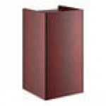 Lancaster Table & Seating Waste 35 Gallon Mahogany Waste Receptacle Enclosure with 