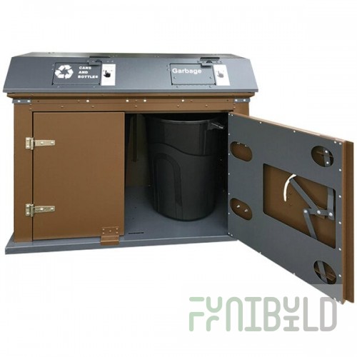 TuffBoxx Camper 64 Gallon Animal-Resistant Steel Trash Can - 57