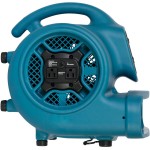 XPOWER P-450AT Freshen Aire Blue 3-Speed Compact Scented Air Mover with GFCI Power Outlets and Timer - 1/3 hp XPOWER P-450AT Freshen Aire Blue 3-Speed Compact Scented Air Mover with GFCI Power Outlets and Timer - 1/3 hp