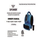 XPOWER P-450AT Freshen Aire Blue 3-Speed Compact Scented Air Mover with GFCI Power Outlets and Timer - 1/3 hp XPOWER P-450AT Freshen Aire Blue 3-Speed Compact Scented Air Mover with GFCI Power Outlets and Timer - 1/3 hp