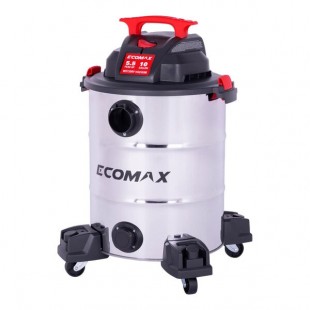Ecomax EM18156 10 Gallon 5 1/2 Peak hp Stainless Steel Wet / Dry Vacuum with Tool Kit - 120V, 1 Phase Ecomax EM18156 10 Gallon 5 1/2 Peak hp Stainless Steel Wet / Dry Vacuum with Tool Kit - 120V, 1 Phase