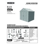 Lifetime 348.4 cu. ft. Heavy-Duty HDPE Outdoor Storage Shed 60396 Lifetime 348.4 cu. ft. Heavy-Duty HDPE Outdoor Storage Shed 60396