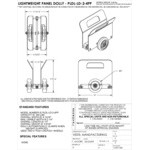 Vestil 350 lb. Door and Panel Dolly PLDL-LD-2-4PP Vestil 350 lb. Door and Panel Dolly PLDL-LD-2-4PP