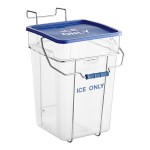 Vigor 5.5 Gallon Polycarbonate Square Ice Tote with Hanging Cradle and Lid Vigor 5.5 Gallon Polycarbonate Square Ice Tote with Hanging Cradle and Lid