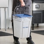 Vigor 5.5 Gallon Polycarbonate Square Ice Tote with Hanging Cradle and Lid Vigor 5.5 Gallon Polycarbonate Square Ice Tote with Hanging Cradle and Lid