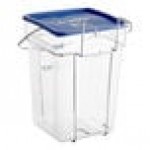Vigor 5.5 Gallon Polycarbonate Square Ice Tote with Hanging Cradle and Lid Vigor 5.5 Gallon Polycarbonate Square Ice Tote with Hanging Cradle and Lid